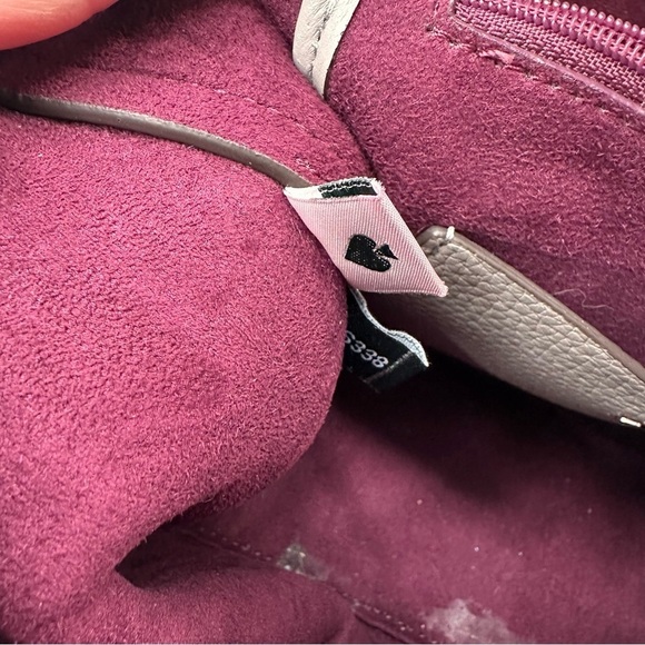 Kate Spade Abbott Small Gray Satchel Bag Crossbody Strap - Picture 3 of 11